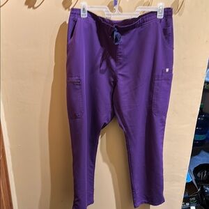 Figs yola skinny pant purple xl